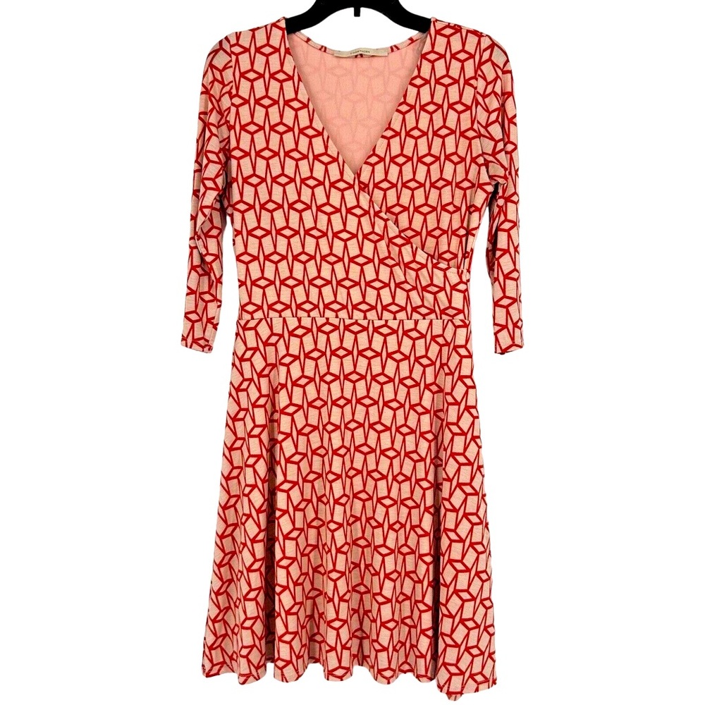 41 Hawthorn Renesme geo cube jersey faux wrap dress size small